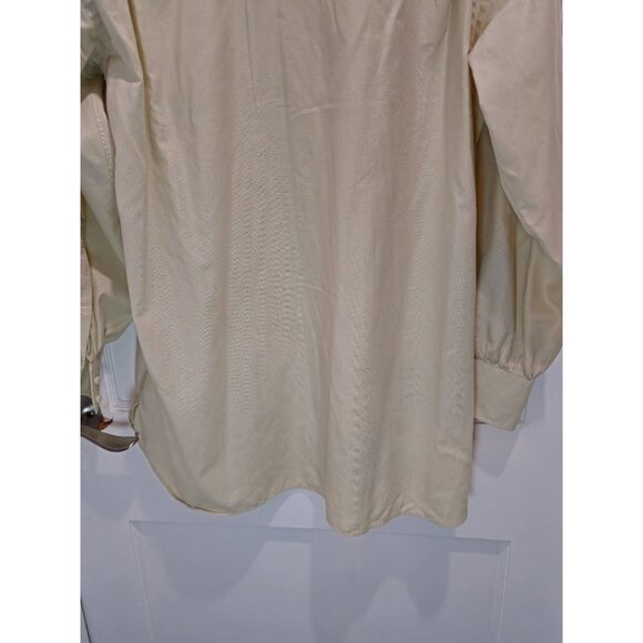 Vintage John W. Nordstrom Men's Beige Long Sleeve Button-Up Dress Shirt Size 16- - Picture 11 of 13